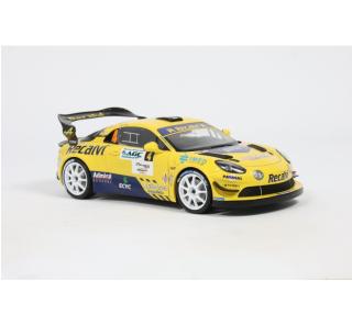 ALPINE A110 RGT+ YELLOW #4 M.FUSTER / D.FUENTES RALLYE DU MONT BLANC 2025 Solido 1:18 Metallmodell